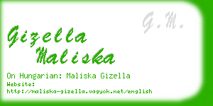 gizella maliska business card